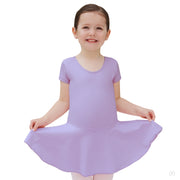 Euro-Skirted Short Sleeve Leotard/Child