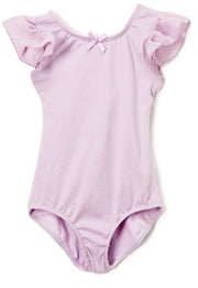 PP-LAVENDER FLUTTER SLEEVE LEOTARD