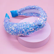Kids Knot Headband - Rainbow Sequin Knotted Hair Accessories
