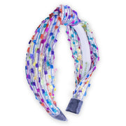 Kids Knot Headband - Confetti Gold