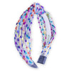 Kids Knot Headband - Confetti Silver