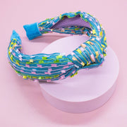 Kids Knot Headband - Confetti Silver