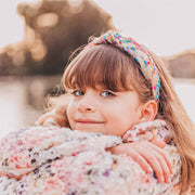 Kids Knot Headband - Confetti Gold