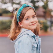 Kids Knot Headband - Confetti Gold