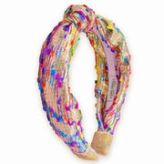 Kids Knot Headband - Confetti Gold