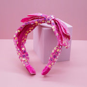 Big Bow Headband - Double Layer Sequin