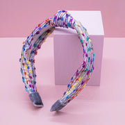 Kids Knot Headband - Confetti Pink