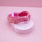 Kids Knot Headband - Rainbow Sequin Knotted Hair Accessories