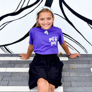 Kids Knot Headband - Rainbow : White