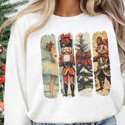 Vintage Nutcracker Christmas Ballerina Sweatshirt