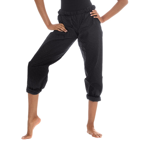 Lovdaswi Women Girls Ballet Ripstop Pants Lightweight Warm Up Trousers  Black Large