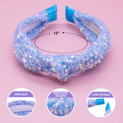 Kids Knot Headband - Rainbow Sequin Knotted Hair Accessories