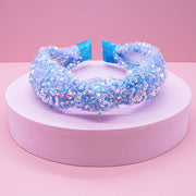 Kids Knot Headband - Rainbow Sequin Knotted Hair Accessories