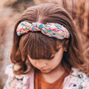 Kids Knot Headband - Confetti Gold
