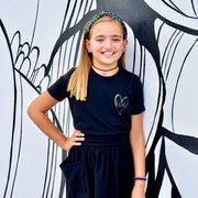 Kids Knot Headband - Rainbow : White