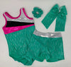 Reflz-Fuchsia/Mint Leotard Set