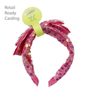 Big Bow Headband - Double Layer Sequin