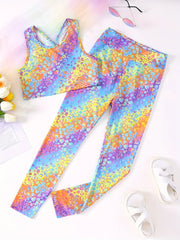 Youth Rainbow Leopard Set