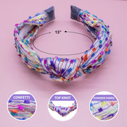 Kids Knot Headband - Confetti Gold
