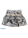 Tiered Metallic Skirt