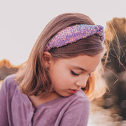 Kids Knot Headband - Rainbow Sequin Knotted Hair Accessories
