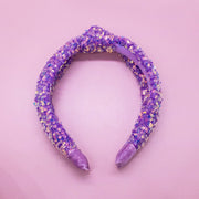 Kids Knot Headband - Rainbow Sequin Knotted Hair Accessories