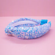 Kids Knot Headband - Rainbow Sequin Knotted Hair Accessories