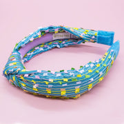 Kids Knot Headband - Confetti Pink