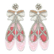 BALLET SHOES-BEADED RHINESTONE EARRINGS