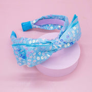 Big Bow Headband - Double Layer Sequin