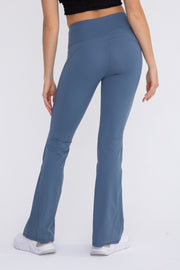 MB-Lycra-Blend HW Flare Leggings