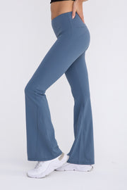 MB-Lycra-Blend HW Flare Leggings
