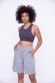 Interlock Criss-Cross Back Strap Sports-Bra