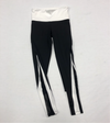 Black/White Mesh Calf Leggings/Youth